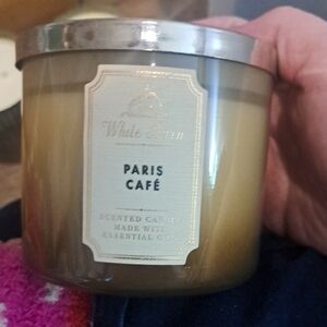 White Barn Paris Café Scented Candle - Tan and Silver